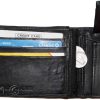 Men's Wallet Black Bifold Leather Wallet, Detachable ID card case New in the Box
