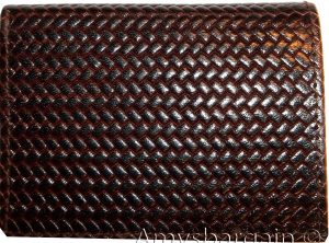 Men's Wallet Lizard Printed Leather Trifold wallet 1 ID 9 card 2 bill slots - Image 3