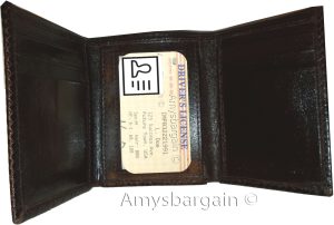 Men's Wallet Lizard Printed Leather Trifold wallet 1 ID 9 card 2 bill slots - Image 5