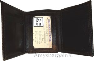 Men's Wallet Lizard Printed Leather Trifold wallet 1 ID 9 card 2 bill slots - Image 6