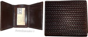 Men's Wallet Lizard Printed Leather Trifold wallet 1 ID 9 card 2 bill slots - Image 10