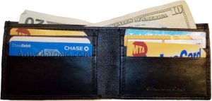 Men's Wallet Thin Leather 6 Credit ATM card slots 2 Bill slots wallet billetera - Image 3