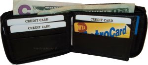 Men’s Zip around wallet Leather wallet Center piece 8 credit cards ID 2 Billfold - Image 6