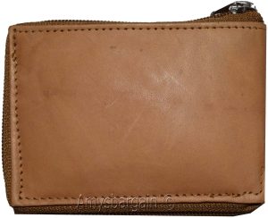Men’s Zip around wallet. Leather wallet Center piece 9 credit card ID 2 Billfold - Image 3