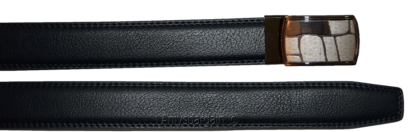 Men's belt. Genuine Leather Dress/Casual Belt Quick lock Micro adjust up to 43” - Image 13