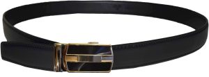 Men's belt. Leather Dress Belt Click Comfort. Automatic Lock Black Buckle up 50" - Image 13