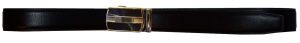 Men's belt. Leather Dress Belt Click Comfort. Automatic Lock Black Buckle up 50" - Image 4