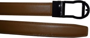 Men's leather belt dress/casual belt qick automatic lock track buckle up to 43" - Image 11