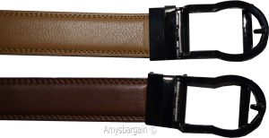 Men's leather belt dress/casual belt qick automatic lock track buckle up to 43" - Image 8