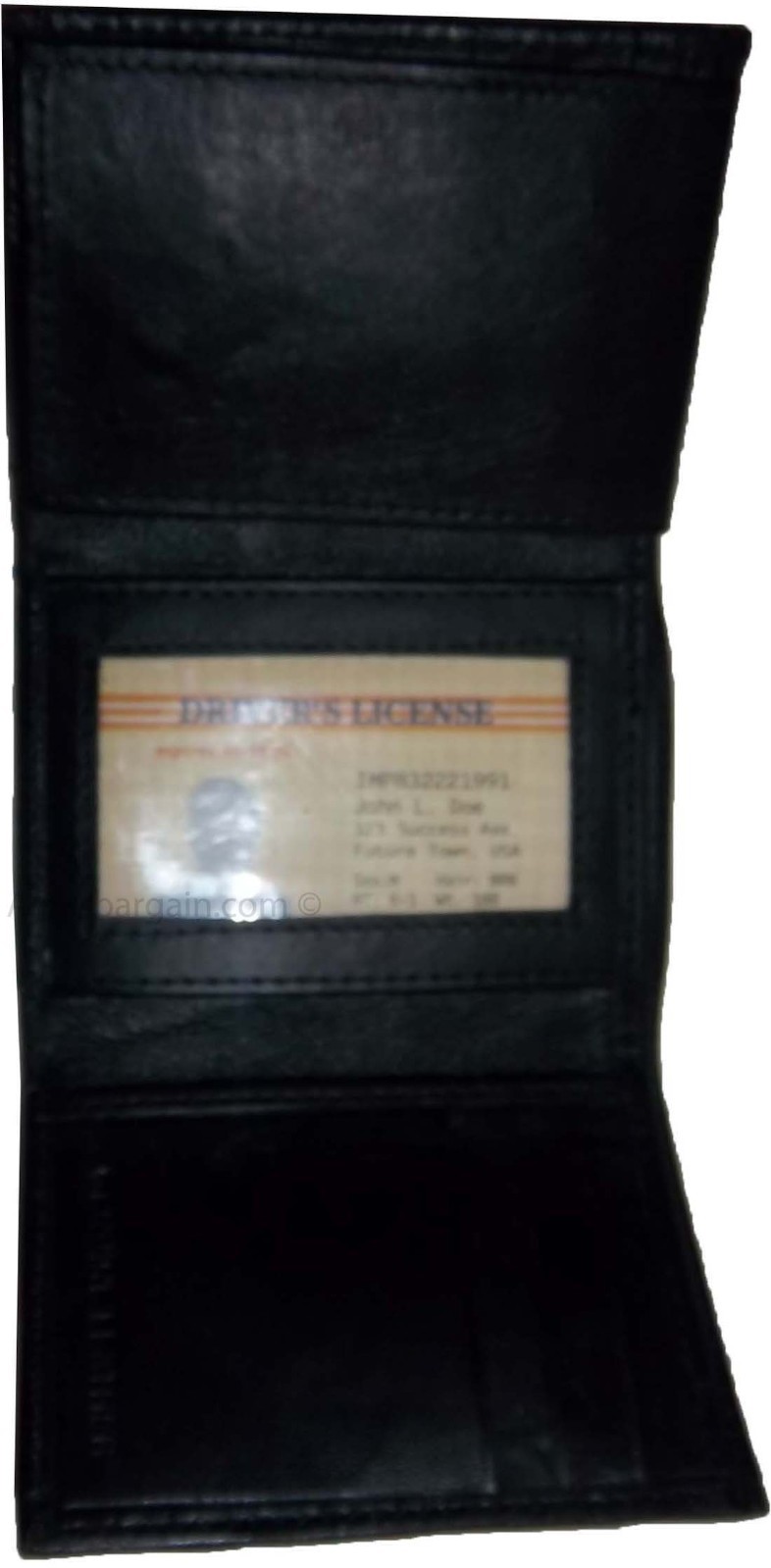 Men’s leather wallet Genuine Leather Trifold 6 card 2 ID 2 bill spaces - Image 12