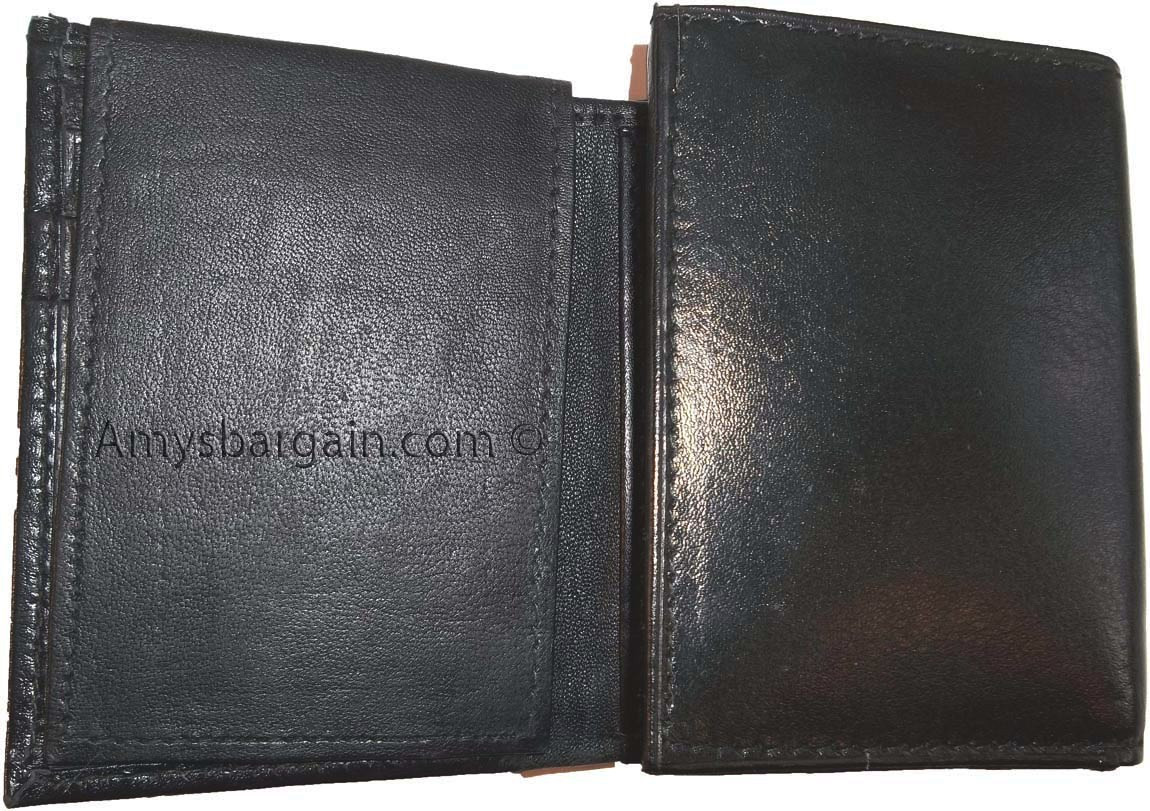 Men’s leather wallet Genuine Leather Trifold 6 card 2 ID 2 bill spaces - Image 5