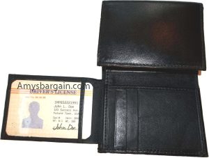 Men’s leather wallet Genuine Leather Trifold 6 card 2 ID 2 bill spaces - Image 7