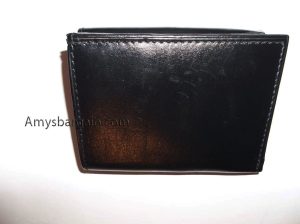 Men’s leather wallet Genuine Leather Trifold 6 card 2 ID 2 bill spaces - Image 10