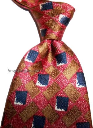 Men's silk tie New Designer tie Made in USA neck wear new tie 100% Silk #09 - Image 11