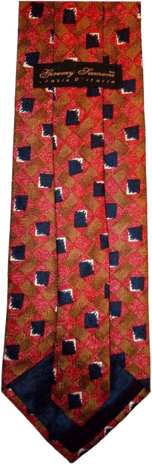 Men's silk tie New Designer tie Made in USA neck wear new tie 100% Silk #09 - Image 7
