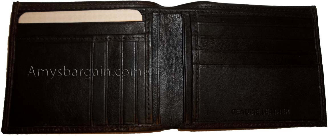 Men's soft leather wallet 14 card holder 2 bill pockets brand new item - Image 11