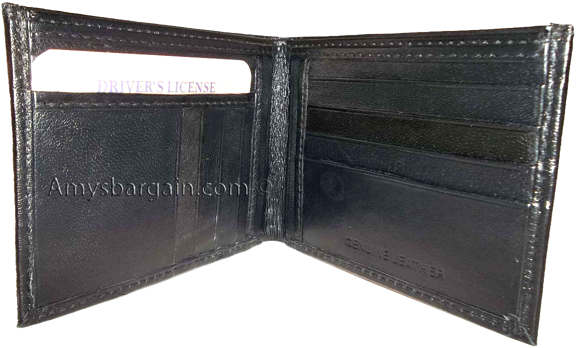 Men's soft leather wallet 14 card holder 2 bill pockets brand new item - Image 4