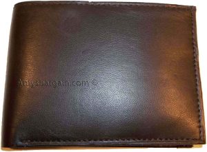 Men's thin Leather Wallet 6 Credit card slots genuine leather 2 Bill spaces new - Image 6
