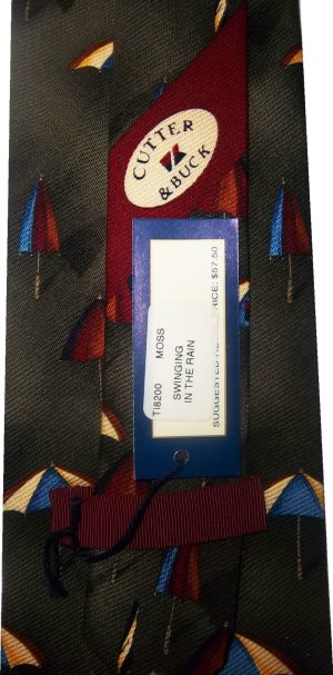 Men's tie Cutter and Buck Designer Silk Tie Neck wear Brand New With Tag - Image 4
