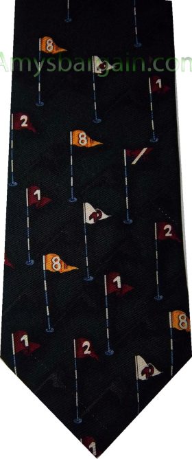 Men's tie Cutter and Buck Designer Silk Tie Neck wear Jacquard woven Made in USA