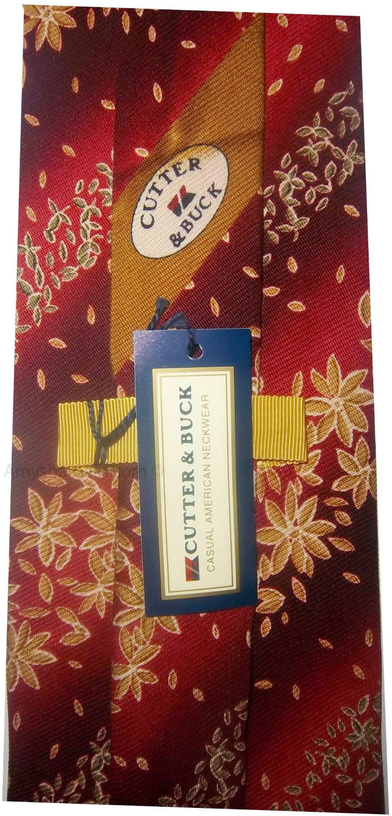 Men's tie, New Cutter & Buck Designer man's Silk Tie Neck wear Made in USA - Image 6