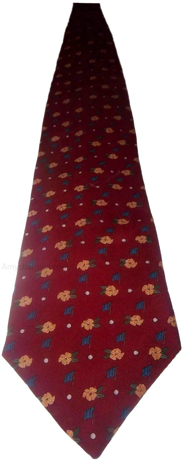 Men's tie, New Cutter & Buck Designer man's Silk Tie Neck wear Made in USA. - Image 3