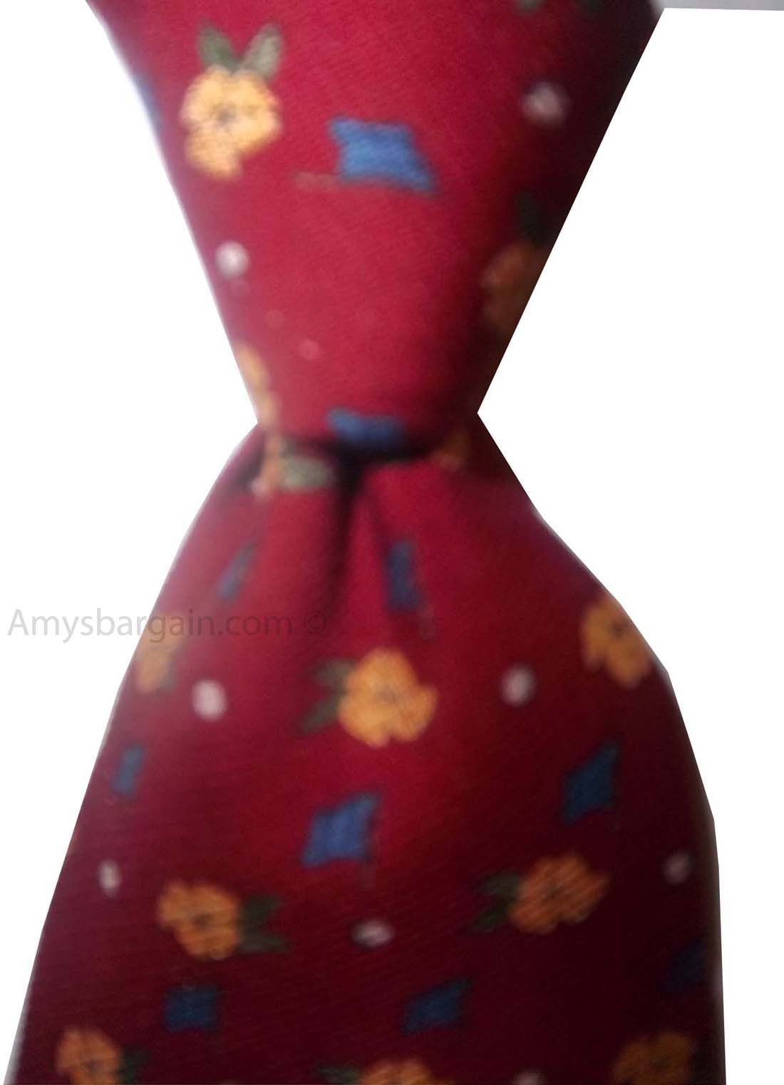 Men's tie, New Cutter & Buck Designer man's Silk Tie Neck wear Made in USA. - Image 4