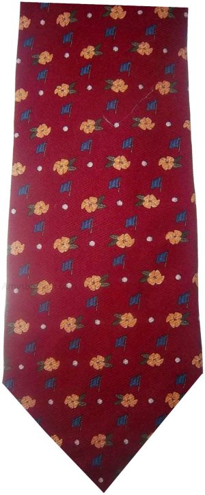 Men's tie, New Cutter & Buck Designer man's Silk Tie Neck wear Made in USA.