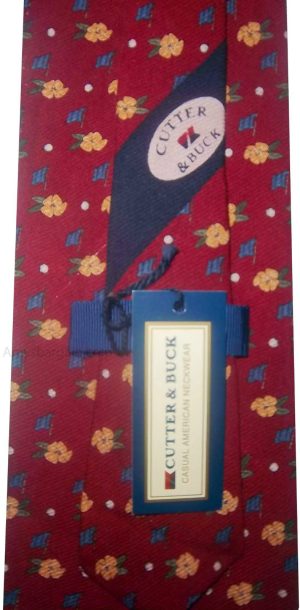 Men's tie, New Cutter & Buck Designer man's Silk Tie Neck wear Made in USA. - Image 6