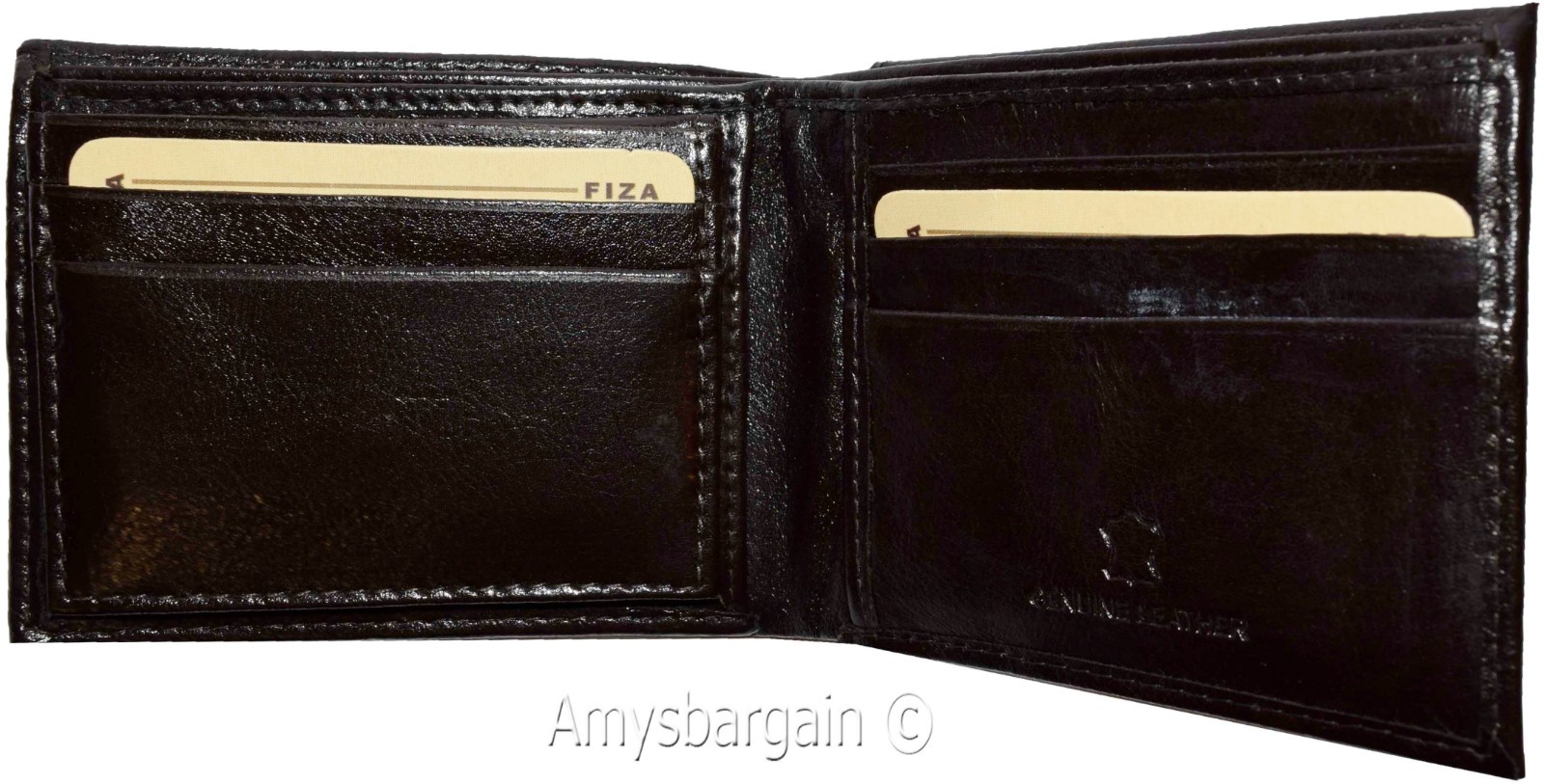 Men's wallet Billfold Leather Wallet 9 cards Brown Buff leather wallet in box - Image 10