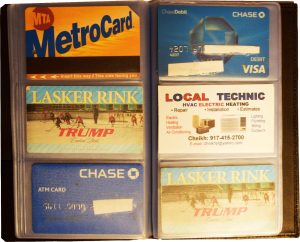 New 60 Card Holder Leather Business Cards ID Case Photo holder; ATM Cards B N+* - Image 4