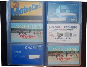 New 60 Card Holder Leather Business Cards ID Case Photo holder; ATM Cards B N+*