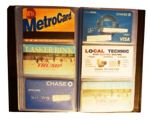 New 60 Card Holder Leather Business Cards ID Case Photo holder; ATM Cards B N+* - Image 6