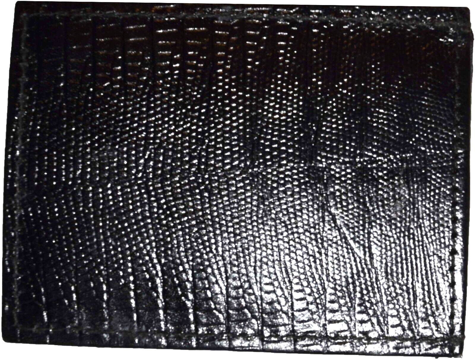 New Black Lizard skin printed leather money clip, Clip money, currency holder BN - Image 11