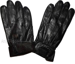 New L Women's Leather Gloves Black warm Winter Gloves casual leather Gloves