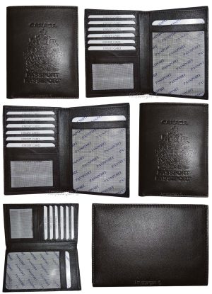 New Lamb skin Canadian Leather passport case wallet credit card case ID holder * - Image 9
