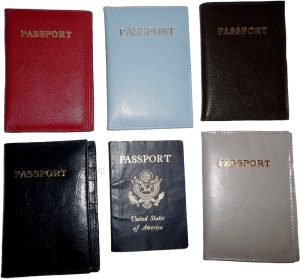 New Leather passport case wallet credit ATM card case ID International passports - Image 11