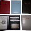 New Leather passport case wallet credit ATM card case ID International passports