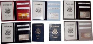 New Leather passport case wallet credit ATM card case ID International passports - Image 12