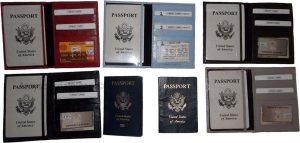 New Leather passport case wallet credit ATM card case ID International passports - Image 4