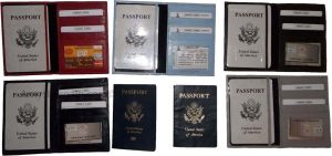 New Leather passport case wallet credit ATM card case ID International passports - Image 5