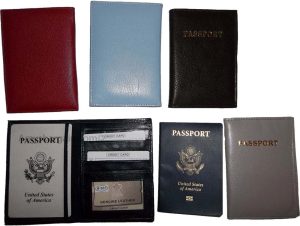 New Leather passport case wallet credit ATM card case ID International passports - Image 10