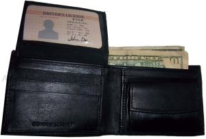 New Men's Leather Wallet 6 Card Holder ID Change purse 2 Bill Pockets - Image 4