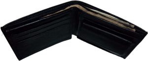 New Men's Leather Wallet 6 Card Holder ID Change purse 2 Bill Pockets - Image 8