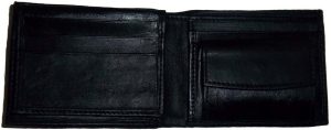 New Men's Leather Wallet 6 Card Holder ID Change purse 2 Bill Pockets - Image 10