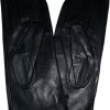 New Woman's Soft Leather Gloves Black Warm Winter Gloves  BN Les Guant De Cuir**