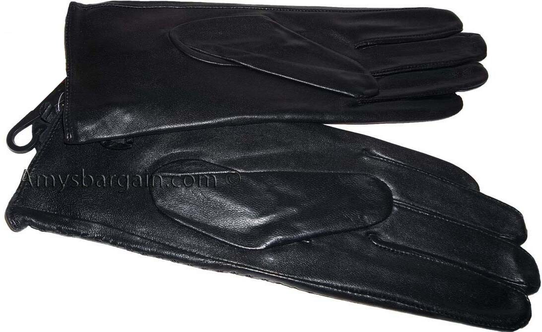 New Woman's Soft Leather Gloves Black Warm Winter Gloves BN Les Guant De Cuir** - Image 6