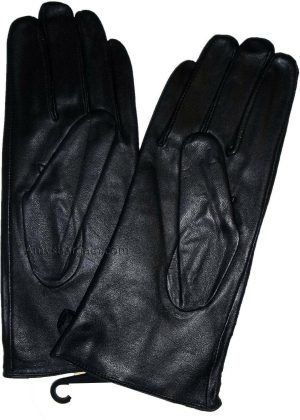 New Woman's Soft Leather Gloves Black Warm Winter Gloves BN Les Guant De Cuir** - Image 8