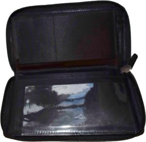 New Zip Around checkbook wallet Black 14 credit card zip change purse ID new - Image 7