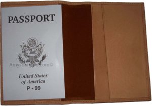 New leather one size fits all passport case plus credit ATM debit card spaces - Image 13